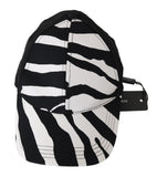 Berretto da baseball in cotone stampa zebra bianco nero D&G-58 CM-M