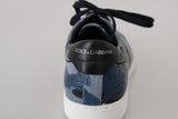 Sneakers in coccodrillo blu caimano Dolce & Gabbana-EU43.5/US10.5