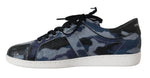 Sneakers in coccodrillo blu caimano Dolce & Gabbana-EU43.5/US10.5