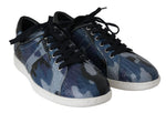 Sneakers in coccodrillo blu caimano Dolce & Gabbana-EU43.5/US10.5