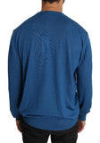 Pullover con logo DG 100% cashmere blu Dolce & Gabbana-IT52 - XL