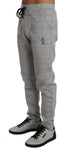 Pantaloni tuta in cotone grigio Billionaire Italian Couture-IT58 - 3XL