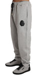 Pantaloni tuta in cotone grigio Billionaire Italian Couture-L