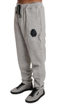 Pantaloni tuta in cotone grigio Billionaire Italian Couture-3XL