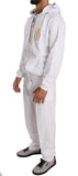 Pantaloni tuta in cotone bianco Billionaire Italian Couture-XL