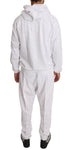 Pantaloni tuta in cotone bianco Billionaire Italian Couture-XL