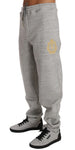 Pantaloni tuta in cotone grigio Billionaire Italian Couture-XXL