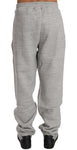 Pantaloni tuta in cotone grigio Billionaire Italian Couture-XXL