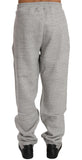 Pantaloni tuta in cotone grigio Billionaire Italian Couture-XXL