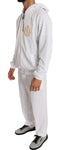 Pantaloni tuta in cotone bianco Billionaire Italian Couture-XL