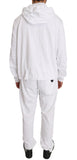 Pantaloni tuta in cotone bianco Billionaire Italian Couture-XXL