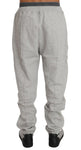 Pantaloni tuta in cotone grigio Billionaire Italian Couture-XXL