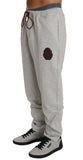 Pantaloni tuta in cotone grigio Billionaire Italian Couture-L