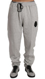 Pantaloni tuta in cotone grigio Billionaire Italian Couture-L