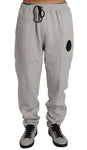 Pantaloni tuta in cotone grigio Billionaire Italian Couture-XL