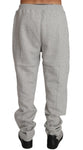 Pantaloni tuta in cotone grigio Billionaire Italian Couture-XL