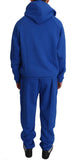 Pantaloni tuta in cotone blu Billionaire Italian Couture-3XL