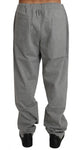 Pantaloni tuta in cotone grigio Billionaire Italian Couture-XXL