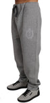 Pantaloni tuta in cotone grigio Billionaire Italian Couture-L