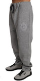 Pantaloni tuta in cotone grigio Billionaire Italian Couture-L