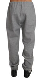 Pantaloni tuta in cotone grigio Billionaire Italian Couture-L