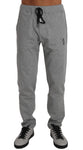 Pantaloni tuta in cotone grigio Billionaire Italian Couture-IT48 - M