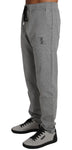 Pantaloni tuta in cotone grigio Billionaire Italian Couture-IT48 - M