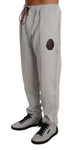 Pantaloni tuta in cotone grigio Billionaire Italian Couture-XL