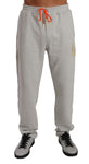 Pantaloni tuta in cotone grigio Billionaire Italian Couture-XL