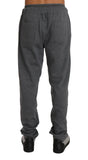 Pantaloni tuta in cotone grigio Billionaire Italian Couture-L