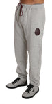 Pantaloni tuta in cotone grigio Billionaire Italian Couture-M