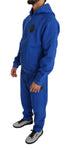 Pantaloni tuta in cotone blu Billionaire Italian Couture-XL