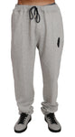 Set di pantaloni tuta in cotone grigio Billionaire Italian Couture-XL