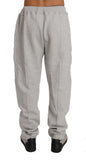 Pantaloni tuta in cotone grigio Billionaire Italian Couture-XL