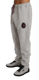 Pantaloni tuta in cotone grigio Billionaire Italian Couture-L