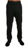 Pantaloni formali in abito in cotone grigio Dolce & Gabbana-IT56 - 3XL