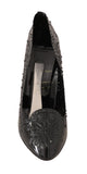 Tacchi in cristallo nero CINDERELLA Dolce & Gabbana-EU37/US6.5