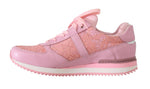 Sneakers in pelle con pizzo floreale rosa Dolce & Gabbana-EU35/US4.5