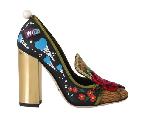 Pompe WiFi Black Rocket Space Roses Dolce & Gabbana-EU36/US5.5