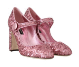 Scarpe Mary Janes con paillettes rosa Dolce & Gabbana-EU36.5/US6