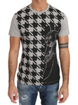 T-shirt con stampa motivo tigre in cotone grigio Versace Jeans-IT44-XS