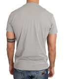 T-shirt con stampa motivo tigre in cotone grigio Versace Jeans-IT44-XS