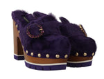 Sabot in cristallo viola Xiangao Dolce & Gabbana-EU39/US8.5