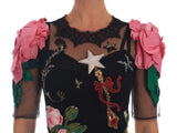 Abito di pizzo floreale fiaba di cristallo Dolce & Gabbana-IT38 - S