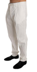 Pantaloni casual in cotone bianco Dolce & Gabbana-W36