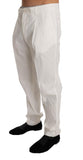 Pantaloni casual in cotone bianco Dolce & Gabbana-W36