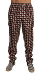 Pantaloni in seta beige bordeaux Lounge Dolce & Gabbana-IT48 - L