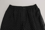 Pantaloni pigiama lounge a pois neri Dolce & Gabbana-W32