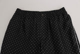 Pantaloni pigiama lounge a pois neri Dolce & Gabbana-W32