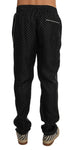 Pantaloni pigiama lounge a pois neri Dolce & Gabbana-W32